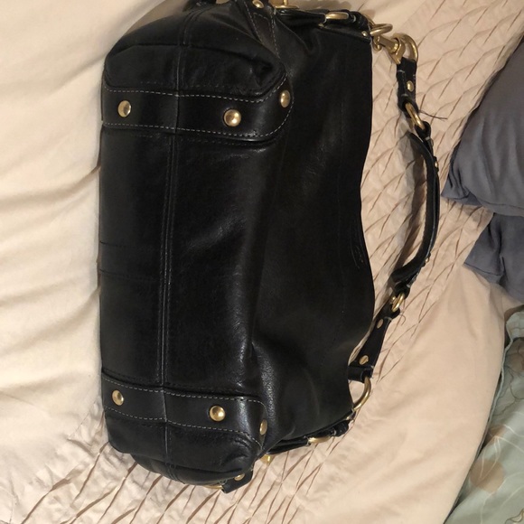 Large Leather Coach Bag - Picture 4 of 5
